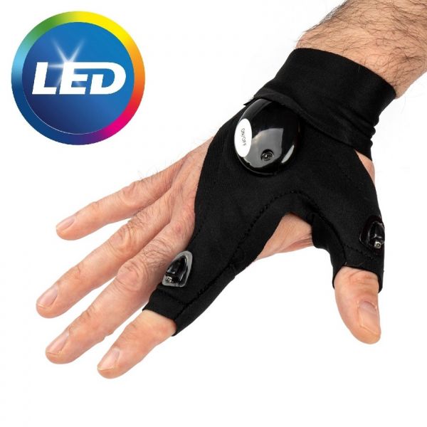 GUANTES ESPECIAL MECANICO CON ILUMINACION LED 2uds (PILA INCL.)