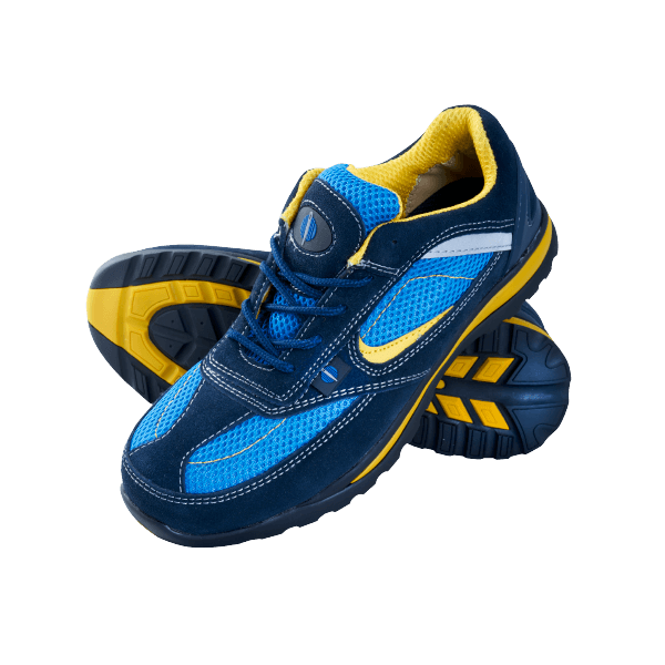 ZAPATILLA SPORT TRANSPIRABLE AZUL LIBRE DE METAL T42 ISO 20345:2011