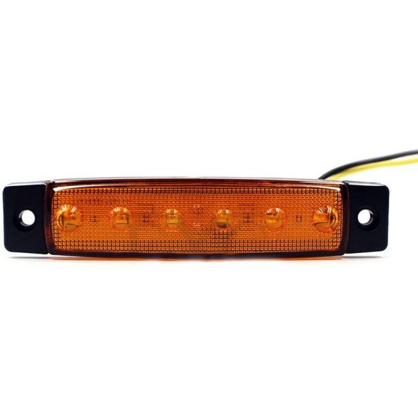 PILOTO LED GALIBO LATERAL AMBAR 6SMD RECTO