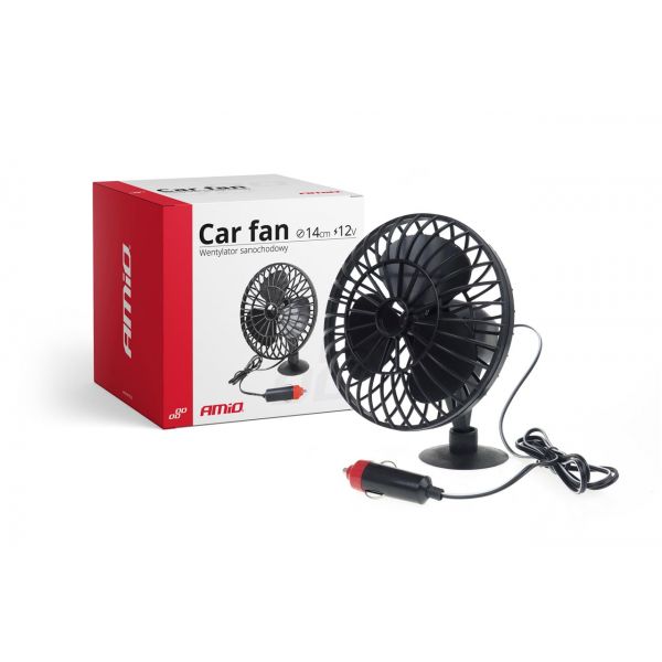 VENTILADOR PVC CON VENTOSA 14CM 12V