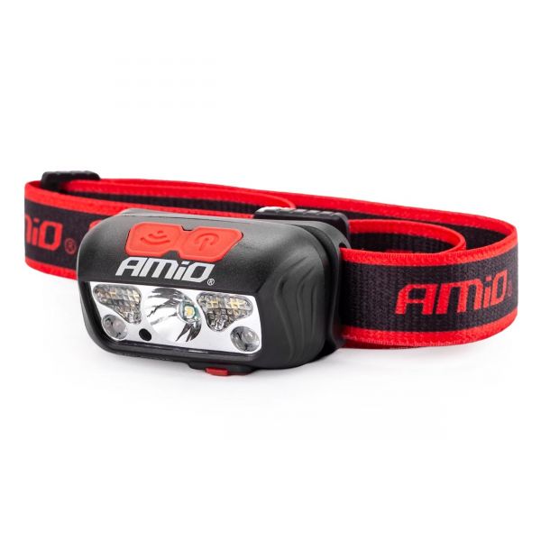 LINTERNA LED FRONTAL 6 MODOS/FLASH ROJO RECARGABLE