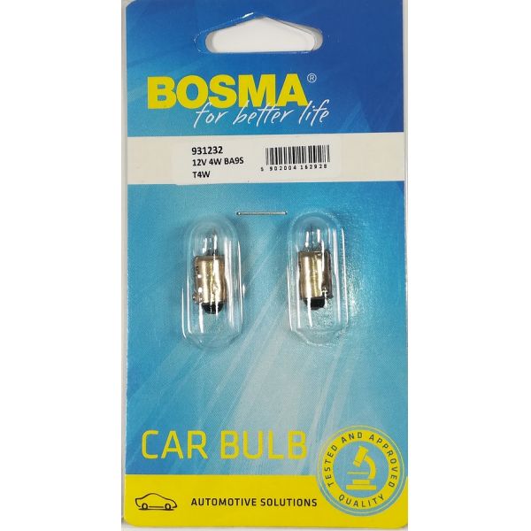 LAMPARA 12V T4W CUADRO LUCES BOSMA BLISTER