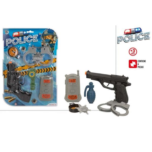 SET DE POLICIA 6 PIEZAS BLISTER