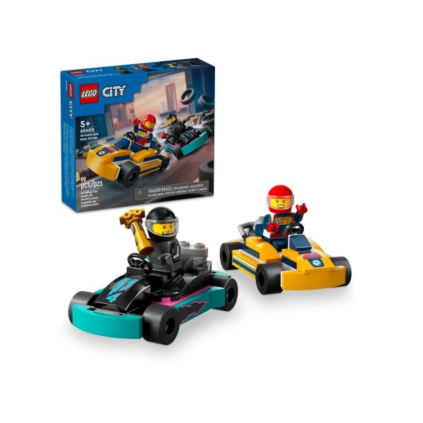 LEGO CITY  KARTS DE CARRERAS Y PILOTOS