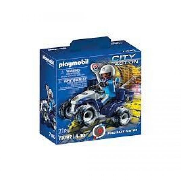 PLAYMOBIL PACK CITY ACTION SPEED QUAD POLICIA