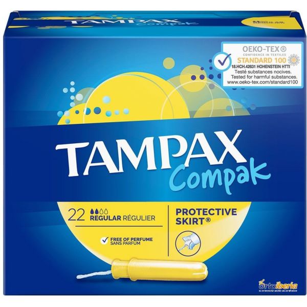 TAMPAX COMPAK REGULAR 22UDS