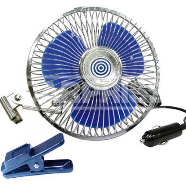 VENTILADOR METAL OSCILANTE CON PINZA 24V 20CM BLISTER