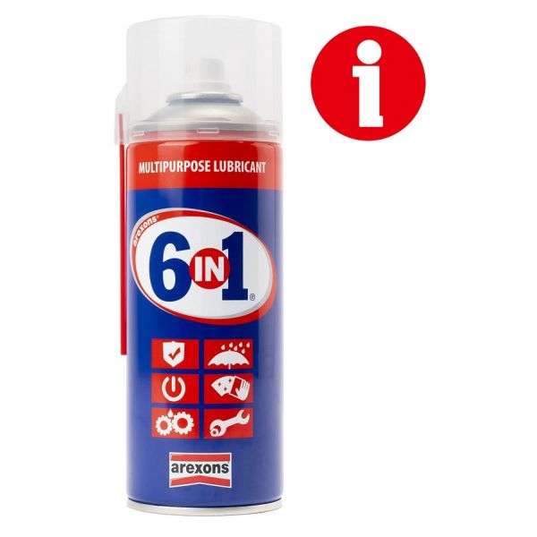 LUBRICANTE MULTIUSOS USO PROFESIONAL 6 EN 1 AREXONS 400ML