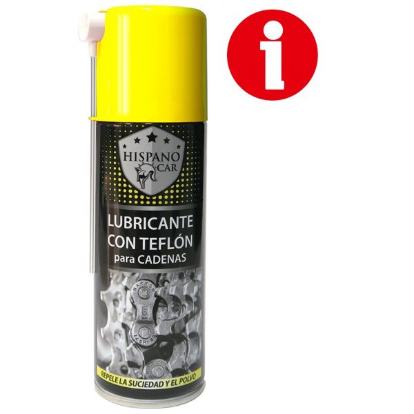 LUBRICANTE PARA CADENAS CON TEFLON HISPANOCAR 2OOML