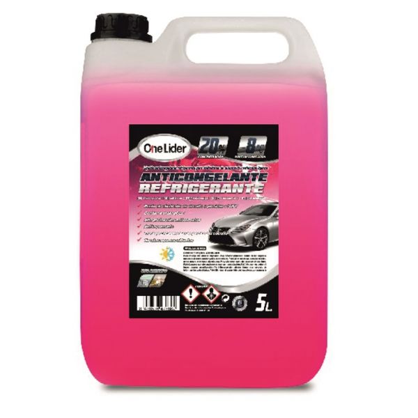 ANTICONGELANTE ROSA ONE LIDER 20% 5L