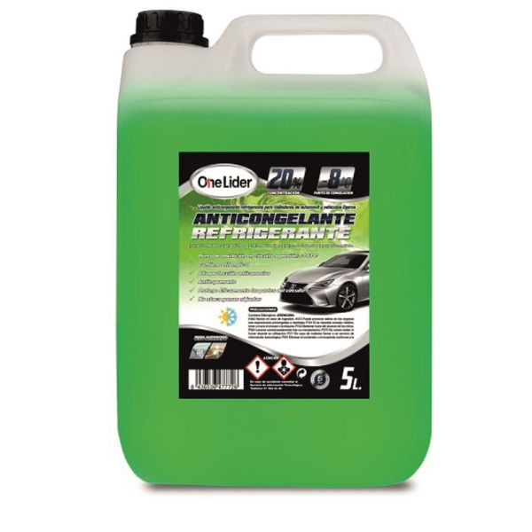 ANTICONGELANTE VERDE ONE LIDER 20%  5L