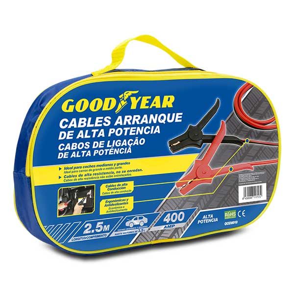 CABLES DE ARRANQUE PROFESIONAL GOODYEAR 400AMP