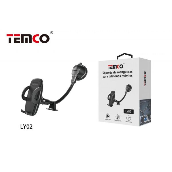 SOPORTE DE TELEFONO EXTENSIBLE  CON VENTOSA TEMCO LY02