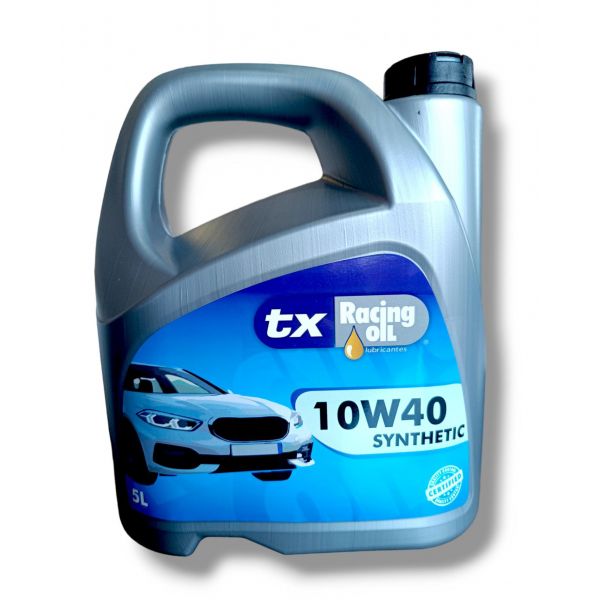 ACEITE SINTETICO TX RACING 10W40   API SM ACEA A3/B4 5L C/4UDS